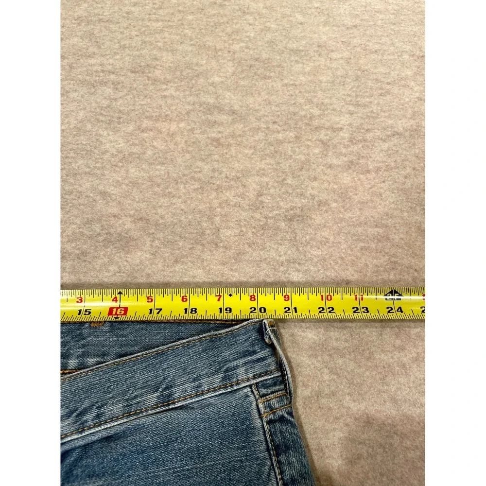 Levis 501 Original Fit Jeans Mens 40x30 Blue Denim Cotton High Rise Straight Leg